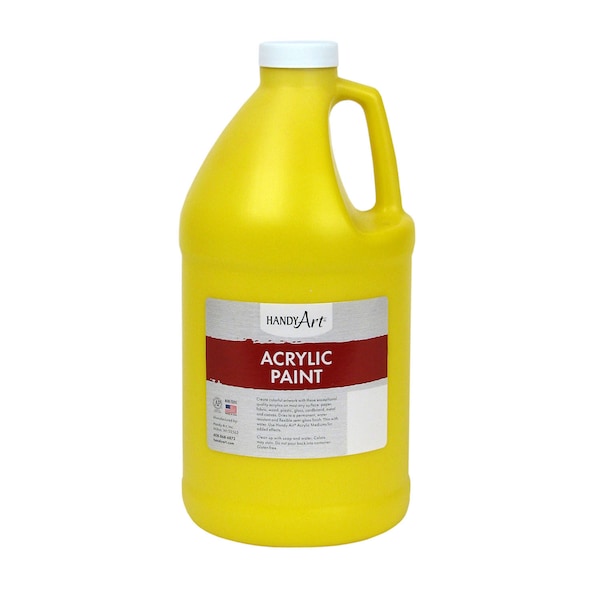 Acrylic Paint Half Gallon, Chrome Yellow